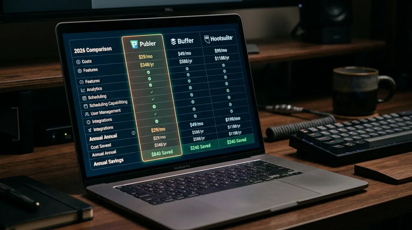Overview of the Publer social media automation dashboard and advanced features